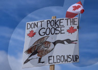 Hundreds Attend 'Elbows Up, Canada!' Rally In Ottawa