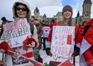 Hundreds Attend 'Elbows Up, Canada!' Rally In Ottawa