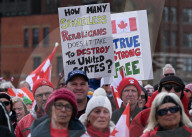 Hundreds Attend 'Elbows Up, Canada!' Rally In Ottawa