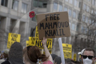 Protest To Support Mahmoud Khalil In Washington DC