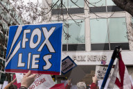 Protest Against Fox News In Washington, DC 