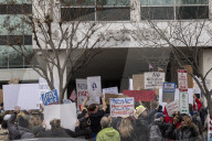 Protest Against Fox News In Washington, DC 