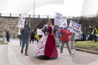 Protest Against Fox News In Washington, DC 