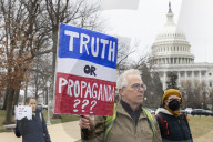 Protest Against Fox News In Washington, DC 