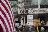 Protest Against Fox News In Washington, DC 
