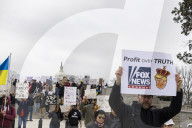 Protest Against Fox News In Washington, DC 