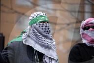 Protesters March In NYC In Support Of Mahmoud Khalil