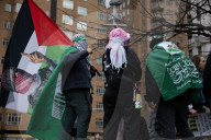 Protesters March In NYC In Support Of Mahmoud Khalil