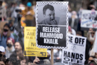 Protesters March In NYC In Support Of Mahmoud Khalil