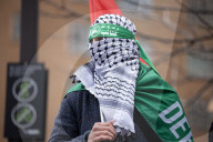 Protesters March In NYC In Support Of Mahmoud Khalil