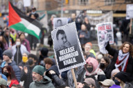 Protesters March In NYC In Support Of Mahmoud Khalil