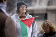 Protesters March In NYC In Support Of Mahmoud Khalil
