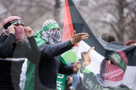 Protesters March In NYC In Support Of Mahmoud Khalil