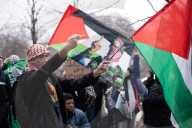 Protesters March In NYC In Support Of Mahmoud Khalil