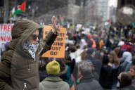Protesters March In NYC In Support Of Mahmoud Khalil