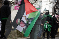 Protesters March In NYC In Support Of Mahmoud Khalil