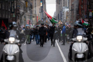 Protesters March In NYC In Support Of Mahmoud Khalil