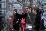 Protesters March In NYC In Support Of Mahmoud Khalil