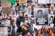 Protesters March In NYC In Support Of Mahmoud Khalil