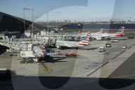 Fleet Of American Airlines In LaGuardia Airport