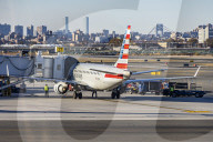 Fleet Of American Airlines In LaGuardia Airport