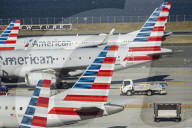 Fleet Of American Airlines In LaGuardia Airport