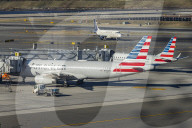 Fleet Of American Airlines In LaGuardia Airport