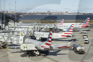 Fleet Of American Airlines In LaGuardia Airport