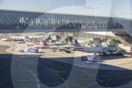 Fleet Of American Airlines In LaGuardia Airport