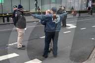 Man Set On Fire At West 41st Street And Broadway In Times Square Manhattan New York