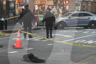 Man Set On Fire At West 41st Street And Broadway In Times Square Manhattan New York