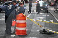 Man Set On Fire At West 41st Street And Broadway In Times Square Manhattan New York