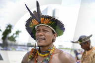 Indians Protest In Front Of Brazil's Supreme Court