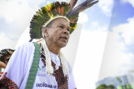 Indians Protest In Front Of Brazil's Supreme Court