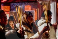 Chinese Buddhists Offer Prayers In Toronto, Canada