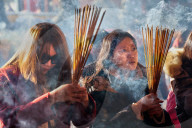 Chinese Buddhists Offer Prayers In Toronto, Canada