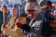 Chinese Buddhists Offer Prayers In Toronto, Canada