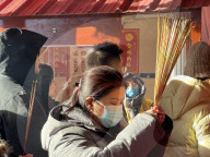 Chinese Buddhists Offer Prayers In Toronto, Canada