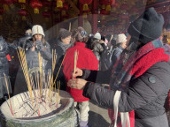 Chinese Buddhists Offer Prayers In Toronto, Canada