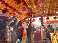 Chinese Buddhists Offer Prayers In Toronto, Canada