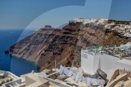 Daily Life On Santorini Island, Greece