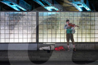Violinist Performing In An Underpass In Cologne