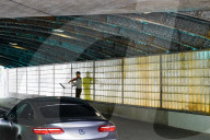 Violinist Performing In An Underpass In Cologne