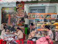 Vietnamese Street Food Restaurant In Thanh Hoa, Vietnam