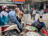 Street Market In Vietnam