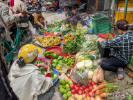 Street Market In Vietnam