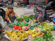 Street Market In Vietnam