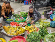 Street Market In Vietnam