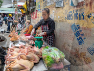 Street Market In Vietnam