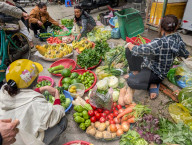 Street Market In Vietnam
